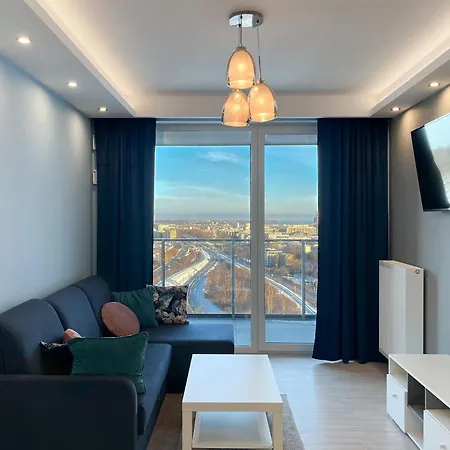 Z Widokiem Na Panorame Gdyni W Modern Tower Atal Apartment Gdynia