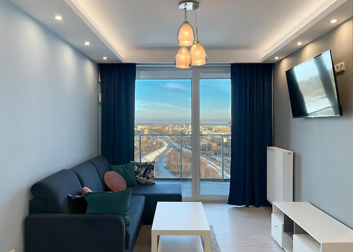 Z Widokiem Na Panorame Gdyni W Modern Tower Atal דירה גדינייה